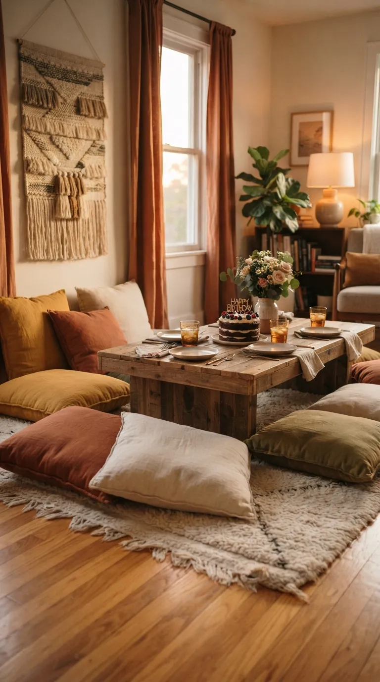 Birthday Decorations Living Room Cozy Floor Seating