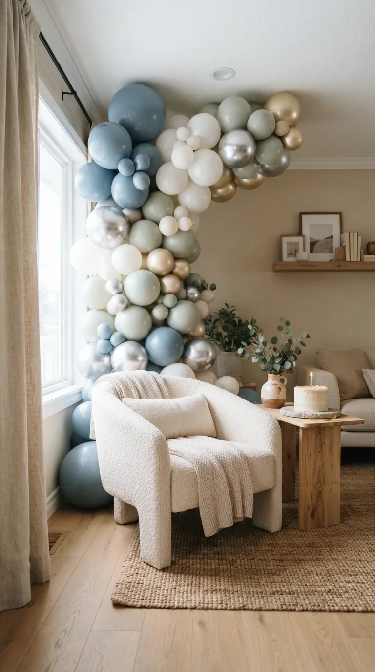 Birthday Decorations Living Room Soft Balloon Corner
