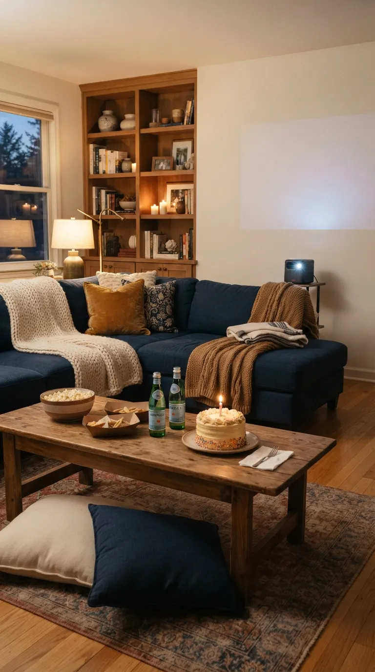 birthday party ideas Cozy Movie Night