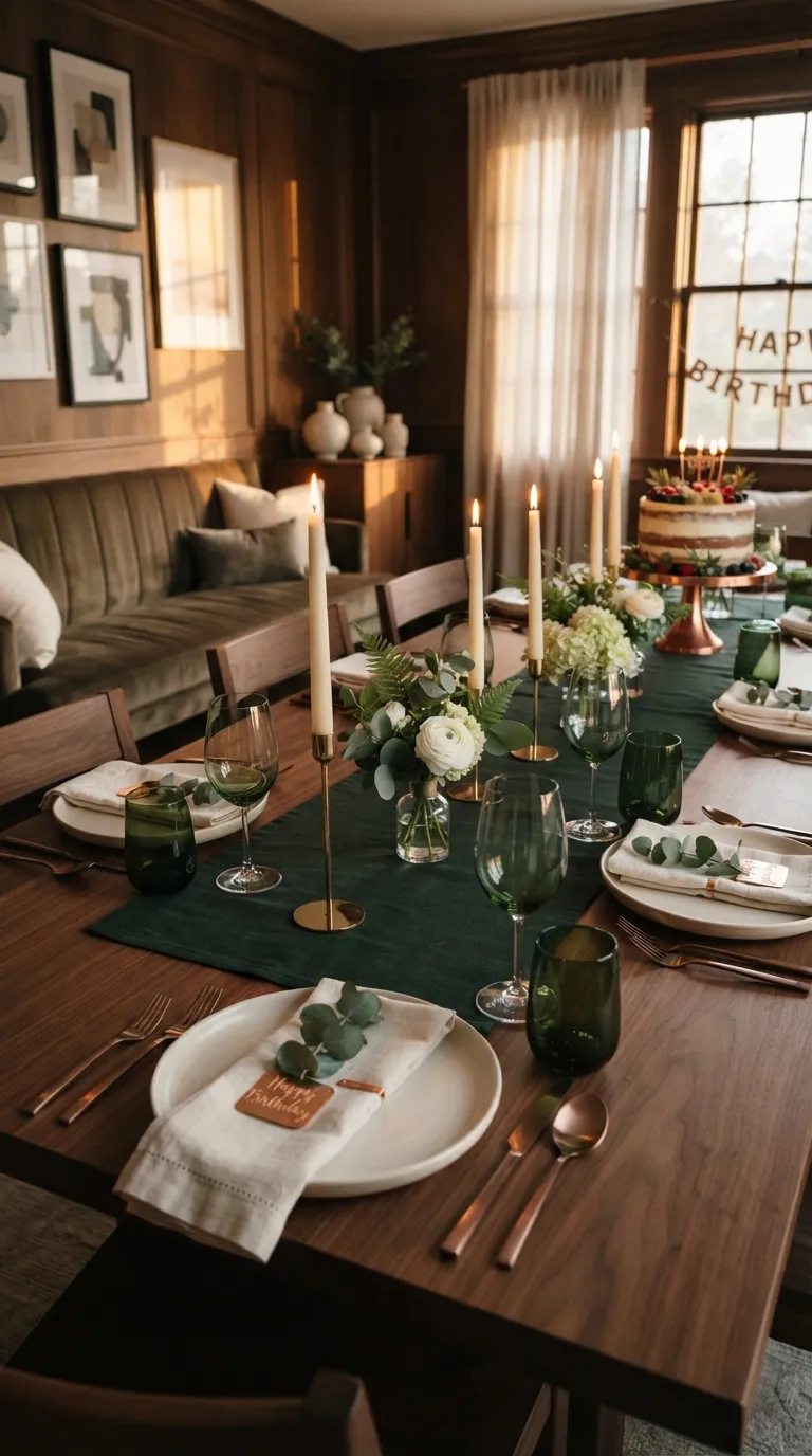 birthday party ideas Elegant Dinner Party
