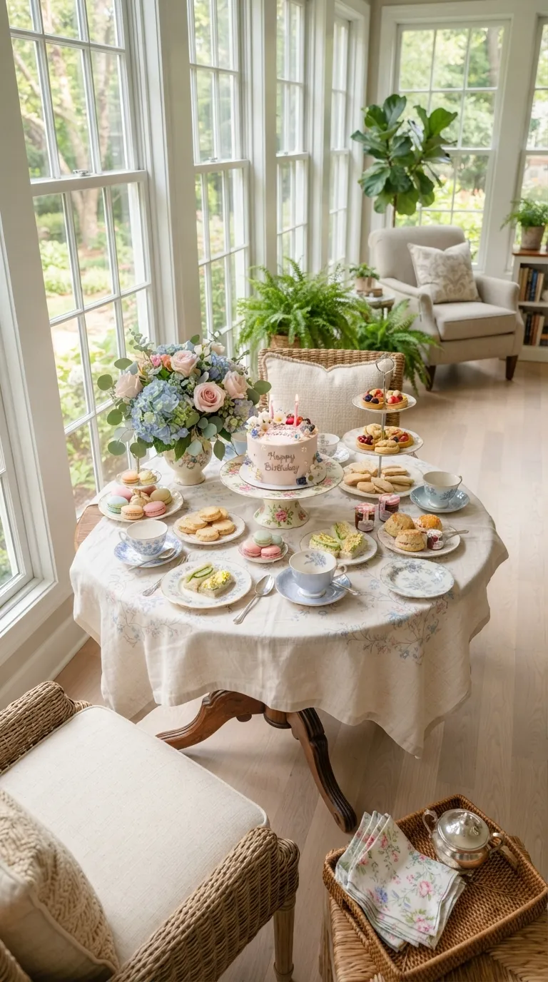 birthday party ideas Floral Tea Party