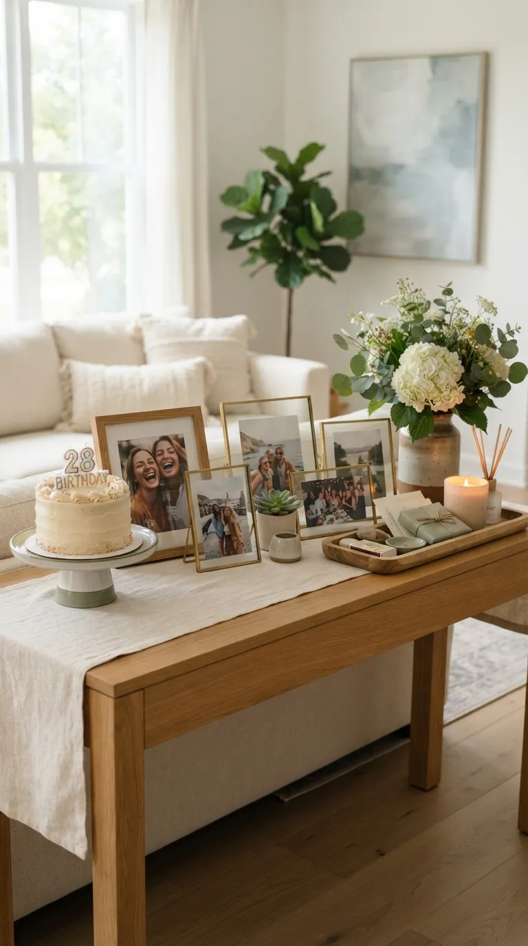 birthday party ideas Memory Table Display