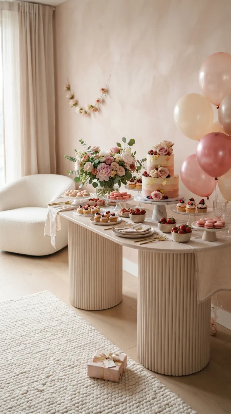birthday party ideas Pink Dessert Room