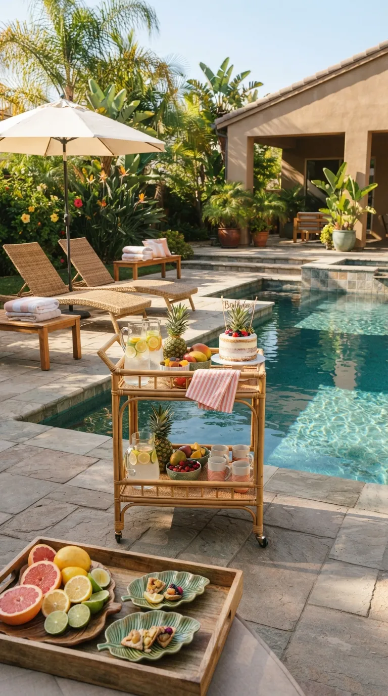 birthday party ideas Tropical Pool Party