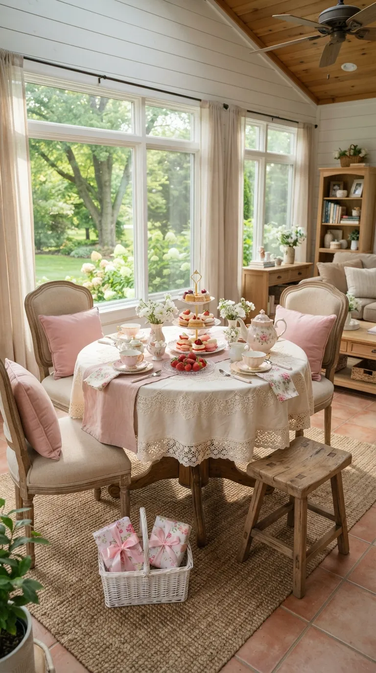 Birthday Pink Decoration Pink Birthday Tea Party