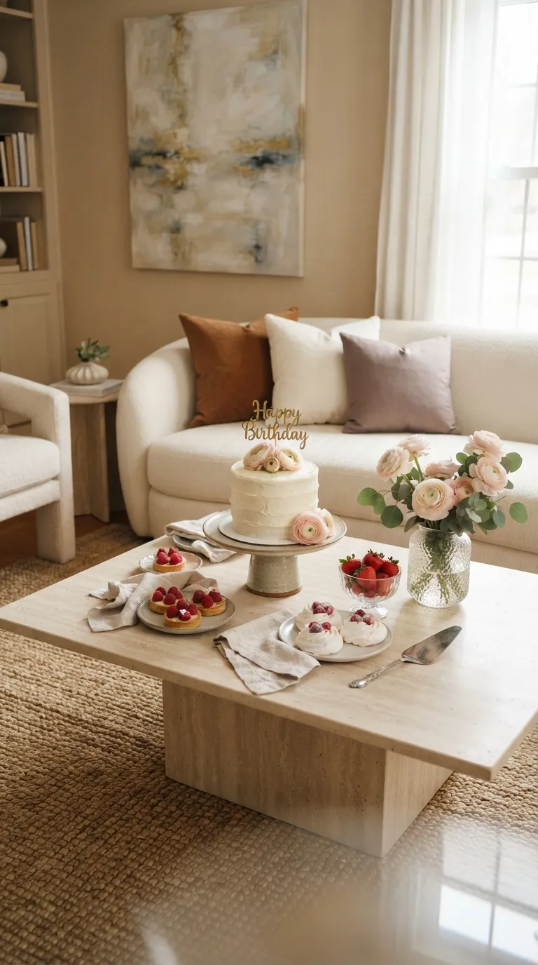 birthday room surprise Dessert Coffee Table