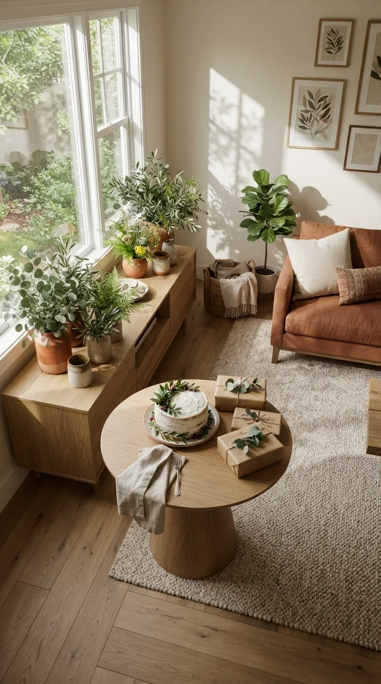 birthday room surprise Fresh Greenery Celebration