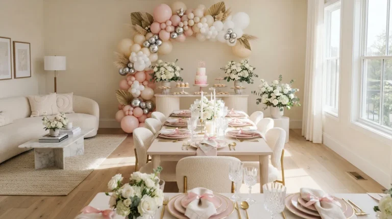 Birthday Theme Pink And White