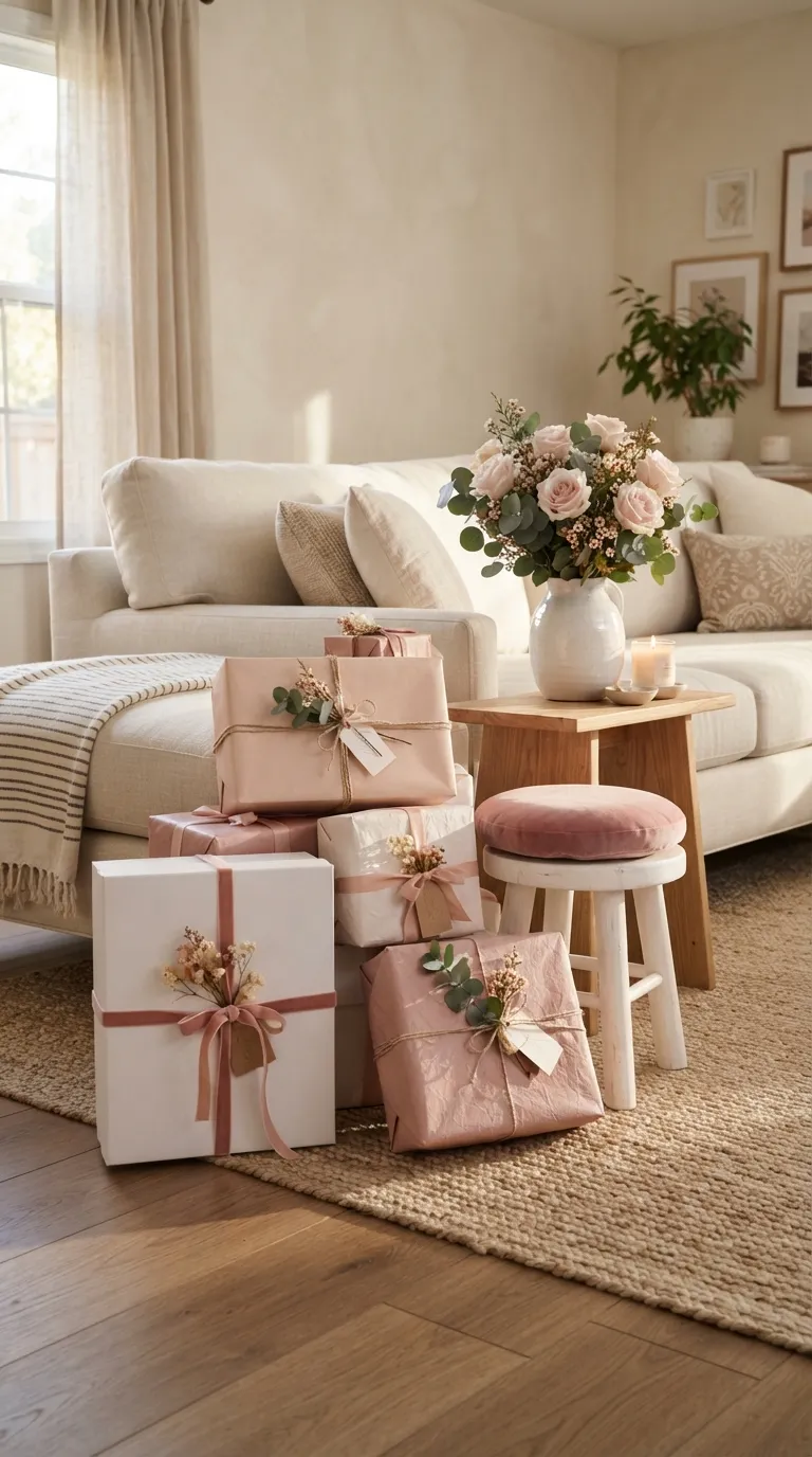 Birthday Theme Pink And White Pink Gift Corner