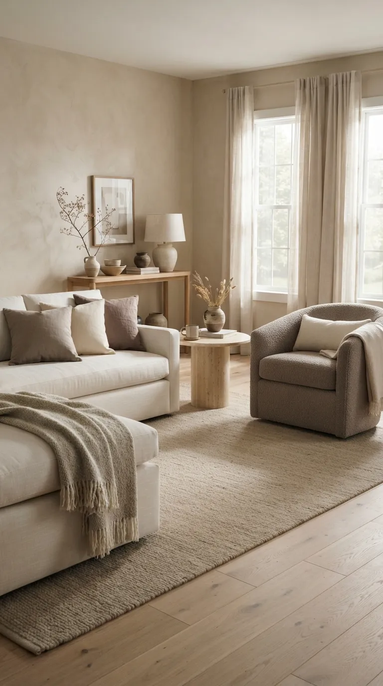 cozy home design trends for a warm aesthetic Layered Neutral Tones That Feel Warm