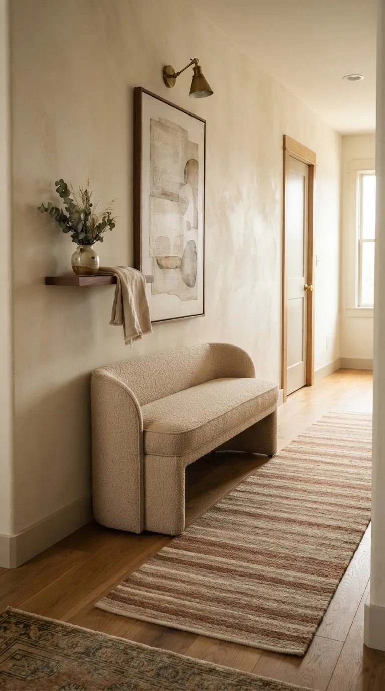 cozy home design trends for a warm aesthetic Soft Upholstered Benches in Forgotten Corners