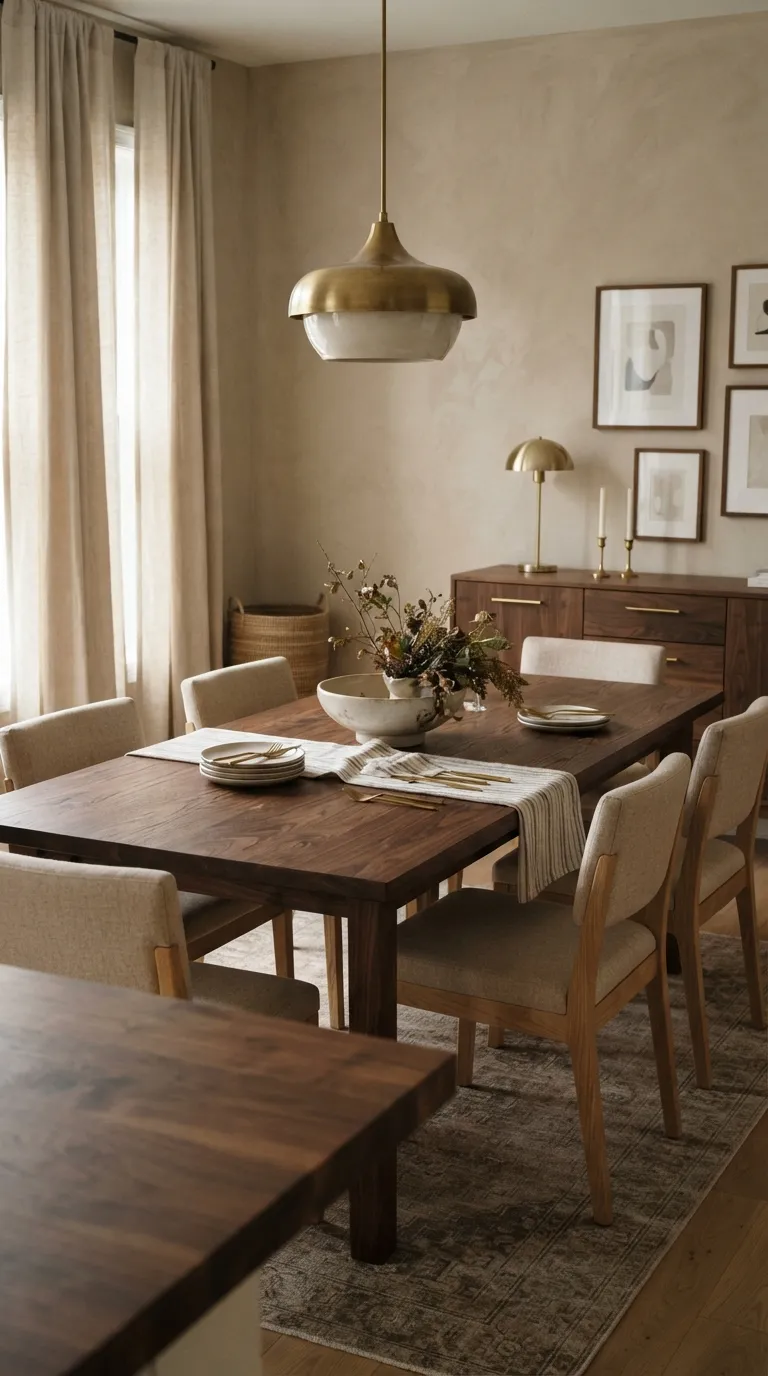 cozy home design trends for a warm aesthetic Warm Metallic Accents for Subtle Glow
