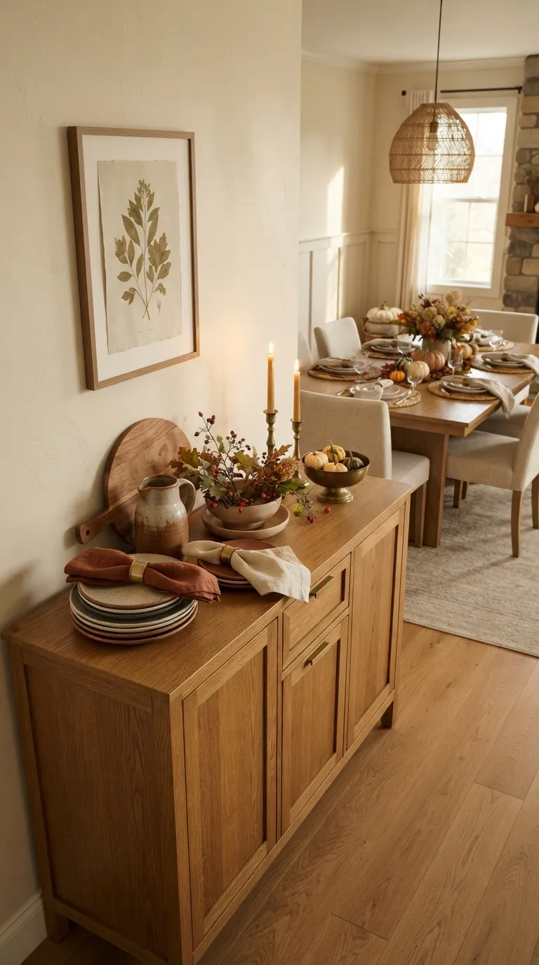 dining room buffet decor ideas Seasonal Tableware Display