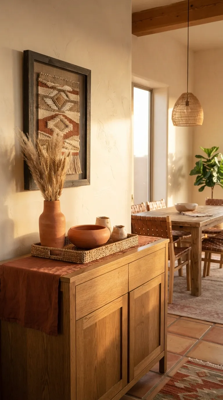 dining room buffet decor ideas Warm Terracotta Palette