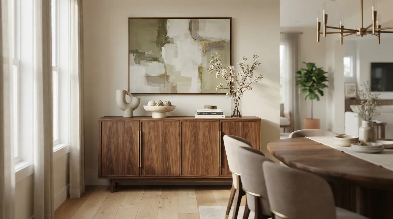 dining room buffet decor modern