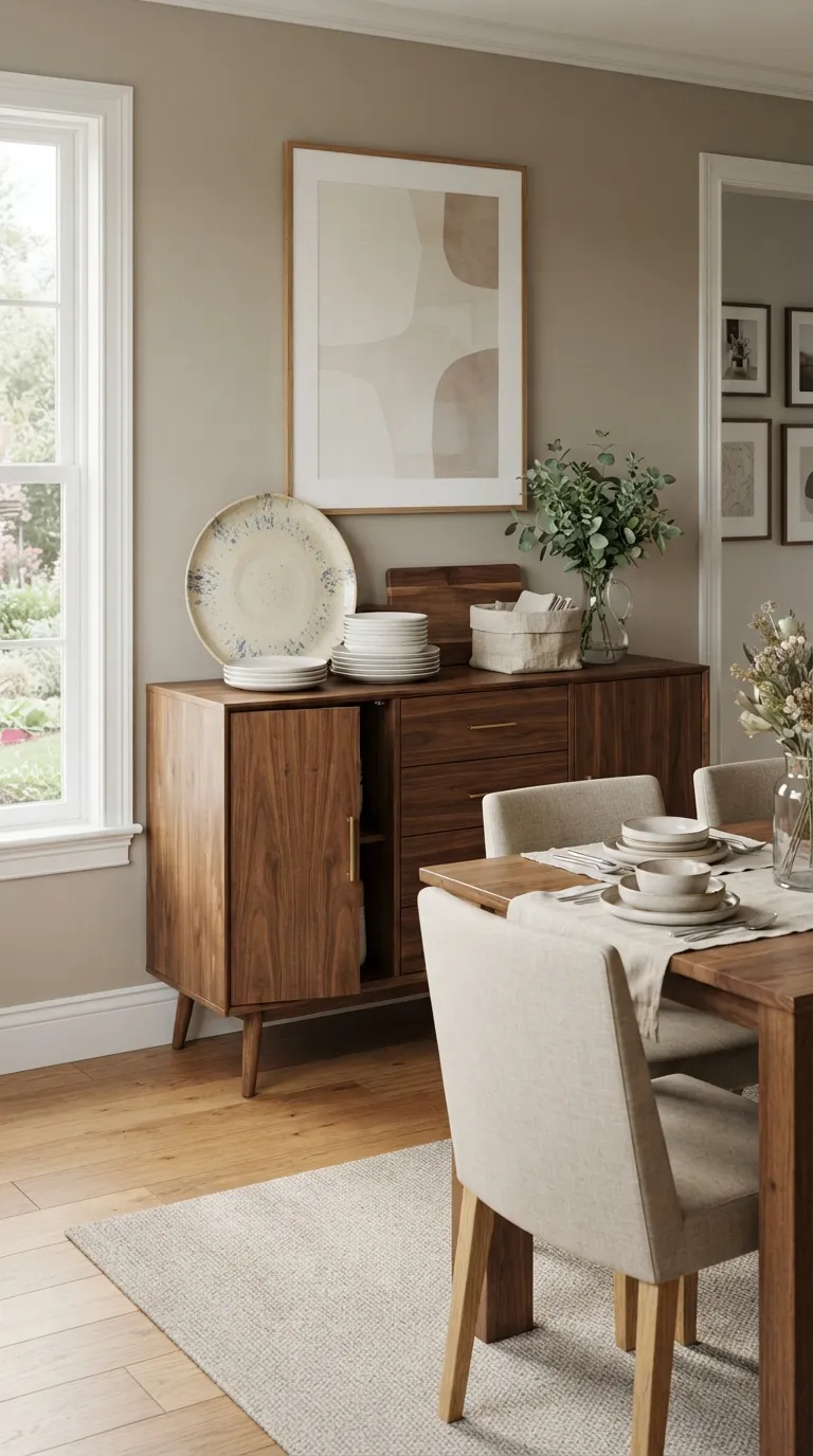 dining room buffet decor modern Functional Serving Display
