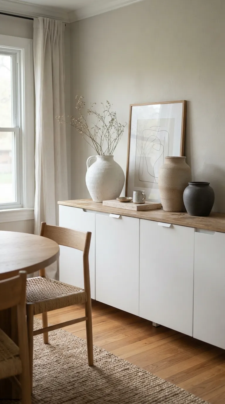 dining room buffet decor modern Sculptural Ceramic Display