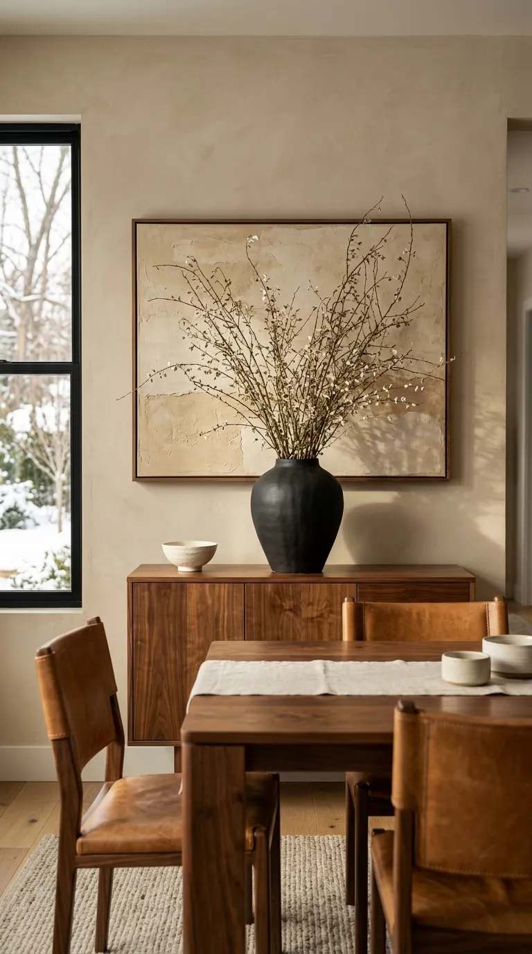 dining room cabinet decor One Large Statement Vase