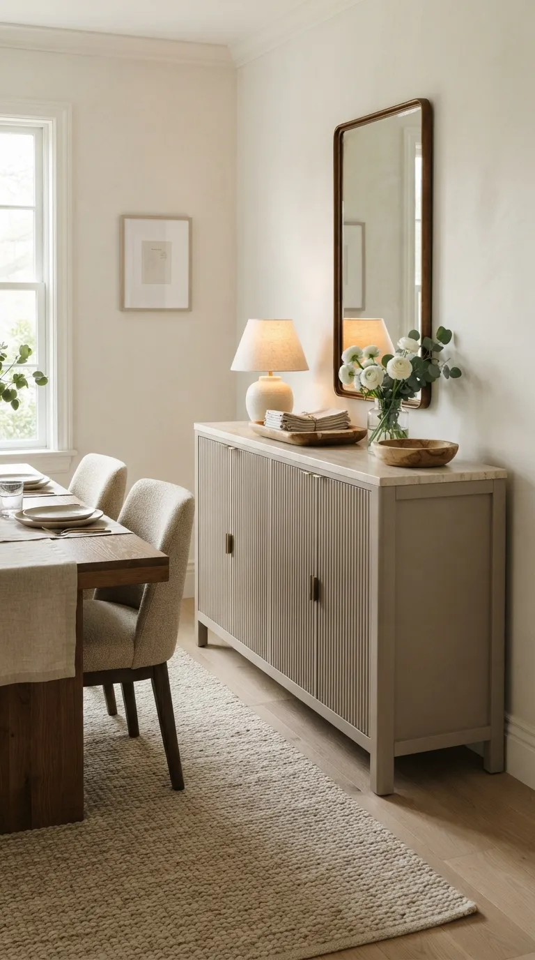 dining room console table decor Console with Hidden Storage