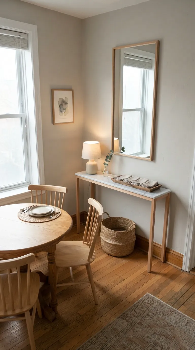 dining room console table decor Narrow Console for Small Spaces