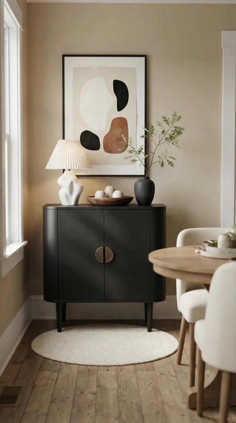 dining room corner decor Black Accent Cabinet
