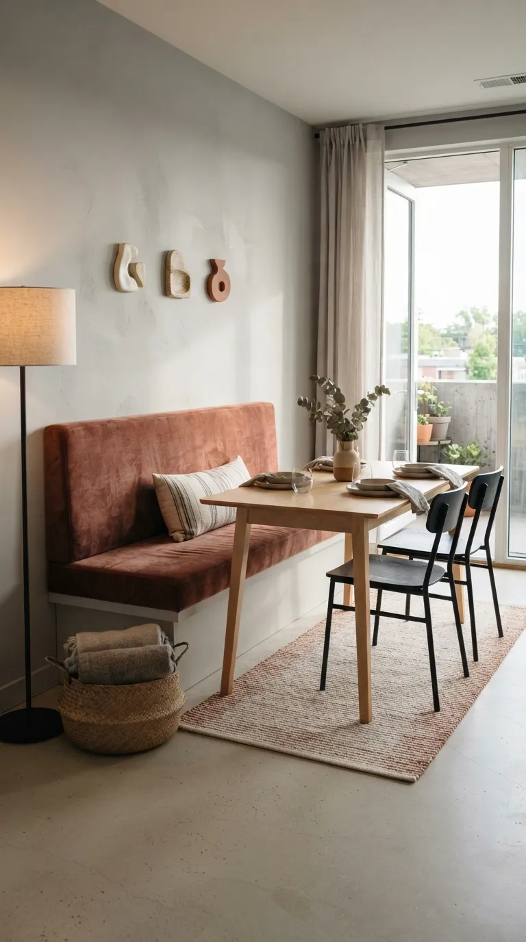 dining room decor apartment Bench Seating