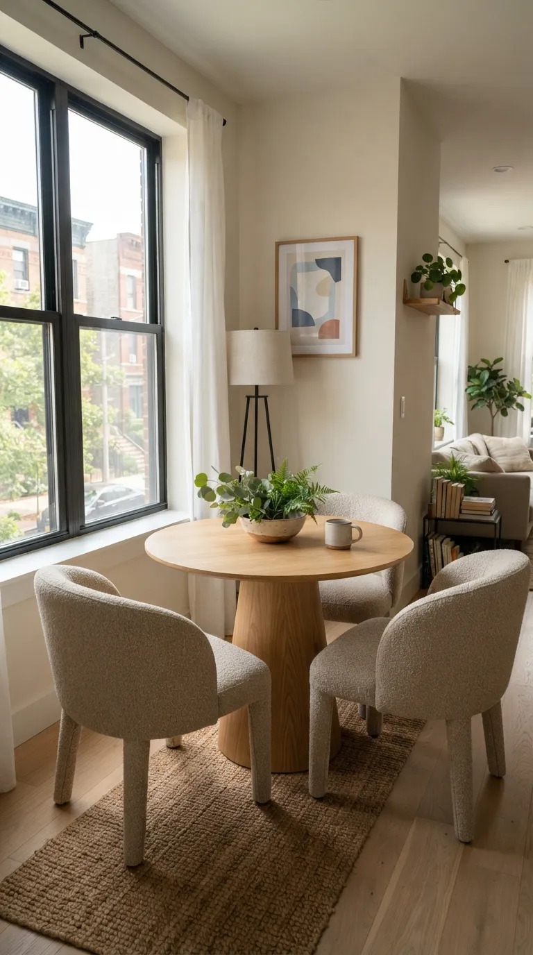 dining room decor apartment Round Table Corner