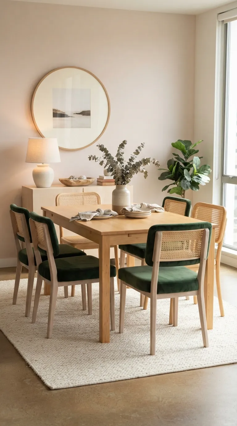 dining room decor apartment Two-Tone Dining Chairs