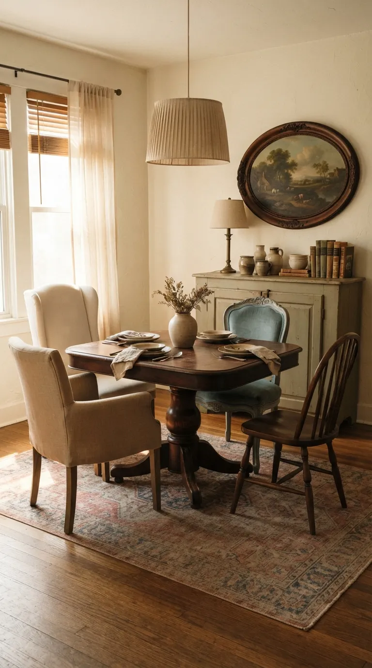 dining room decor apartment Vintage Dining Mix