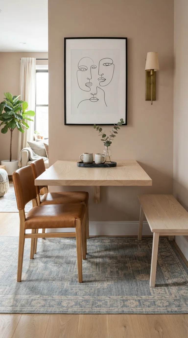 dining room decor apartment Wall-Mounted Dining Table