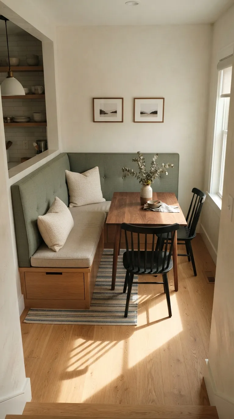 dining room decor small space Built-In Banquette