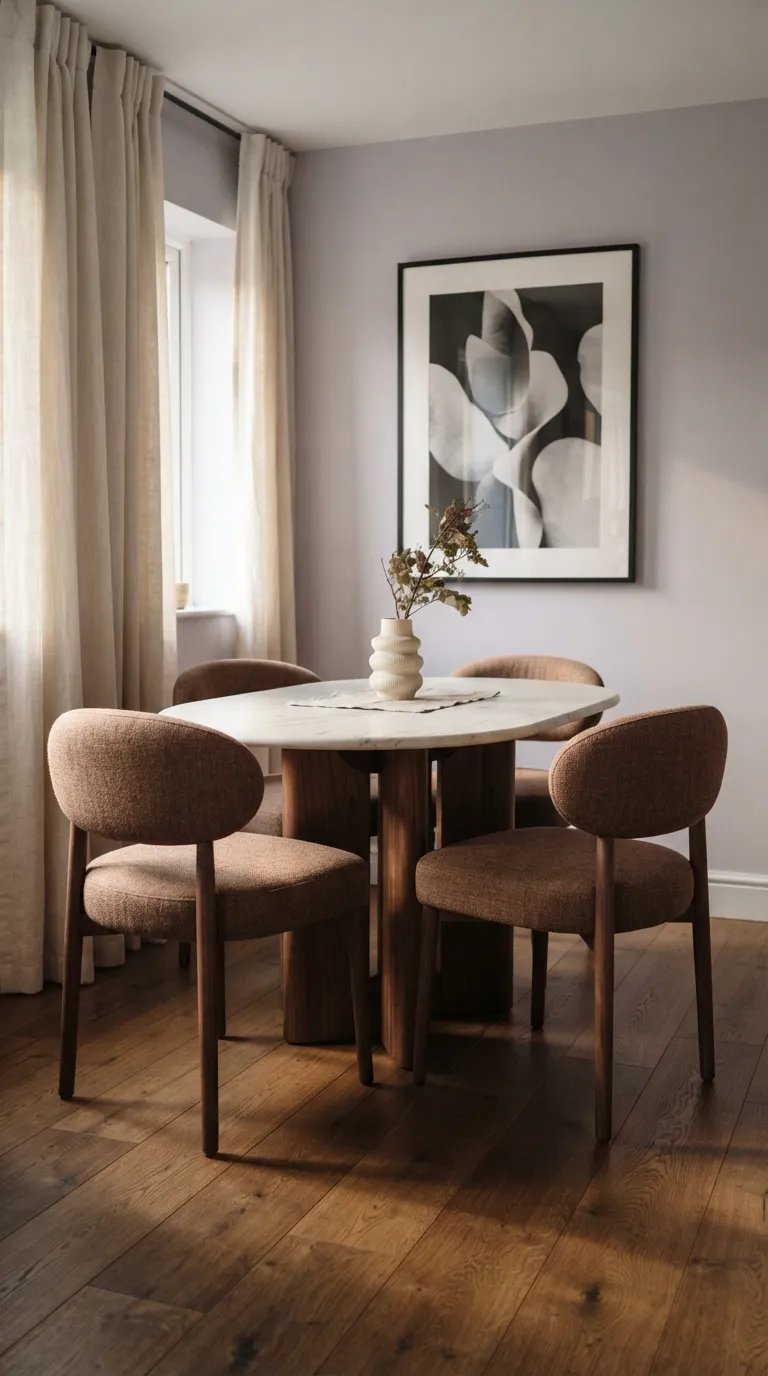 dining room decor small space Curved Dining Chairs