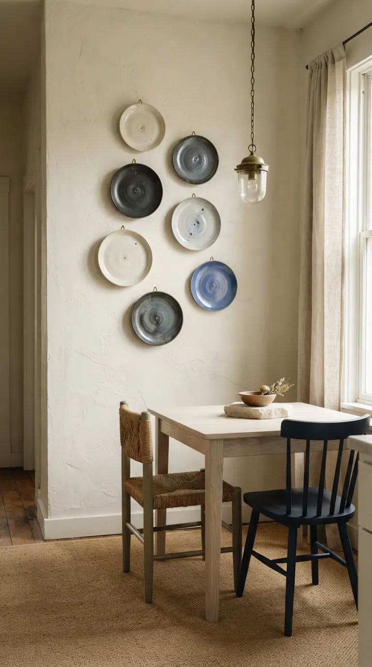 dining room decor small space Vertical Plate Display