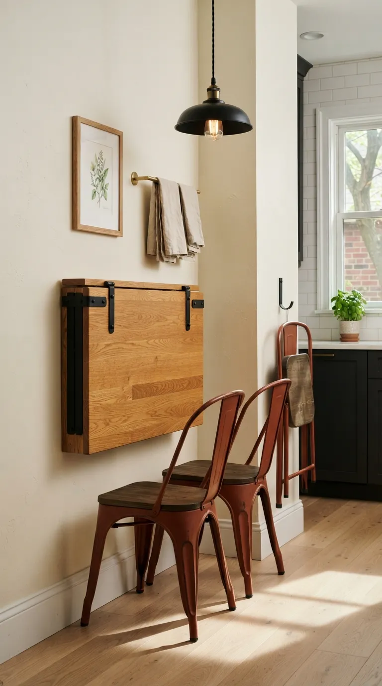 dining room decor small space Wall-Mounted Drop Leaf