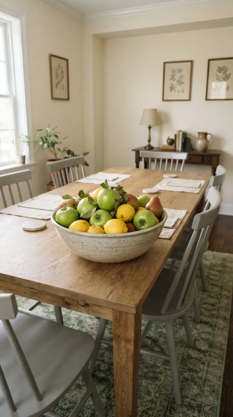 dining room decor traditional Fresh Fruit Centerpiece