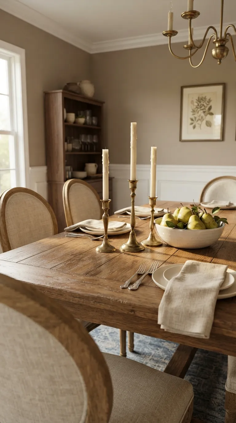 dining room decor traditional Layered Tabletop Candles