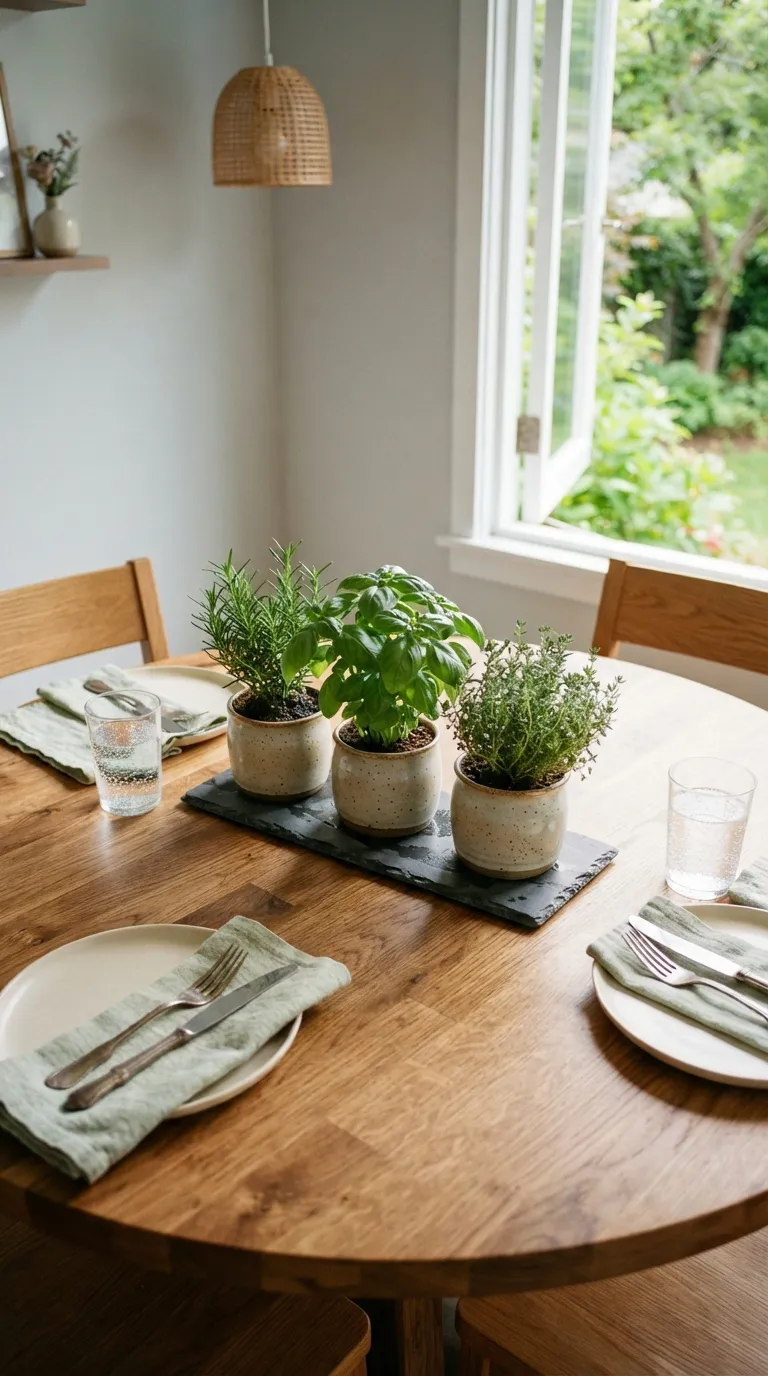dining room table decor ideas Everyday Herb Planters