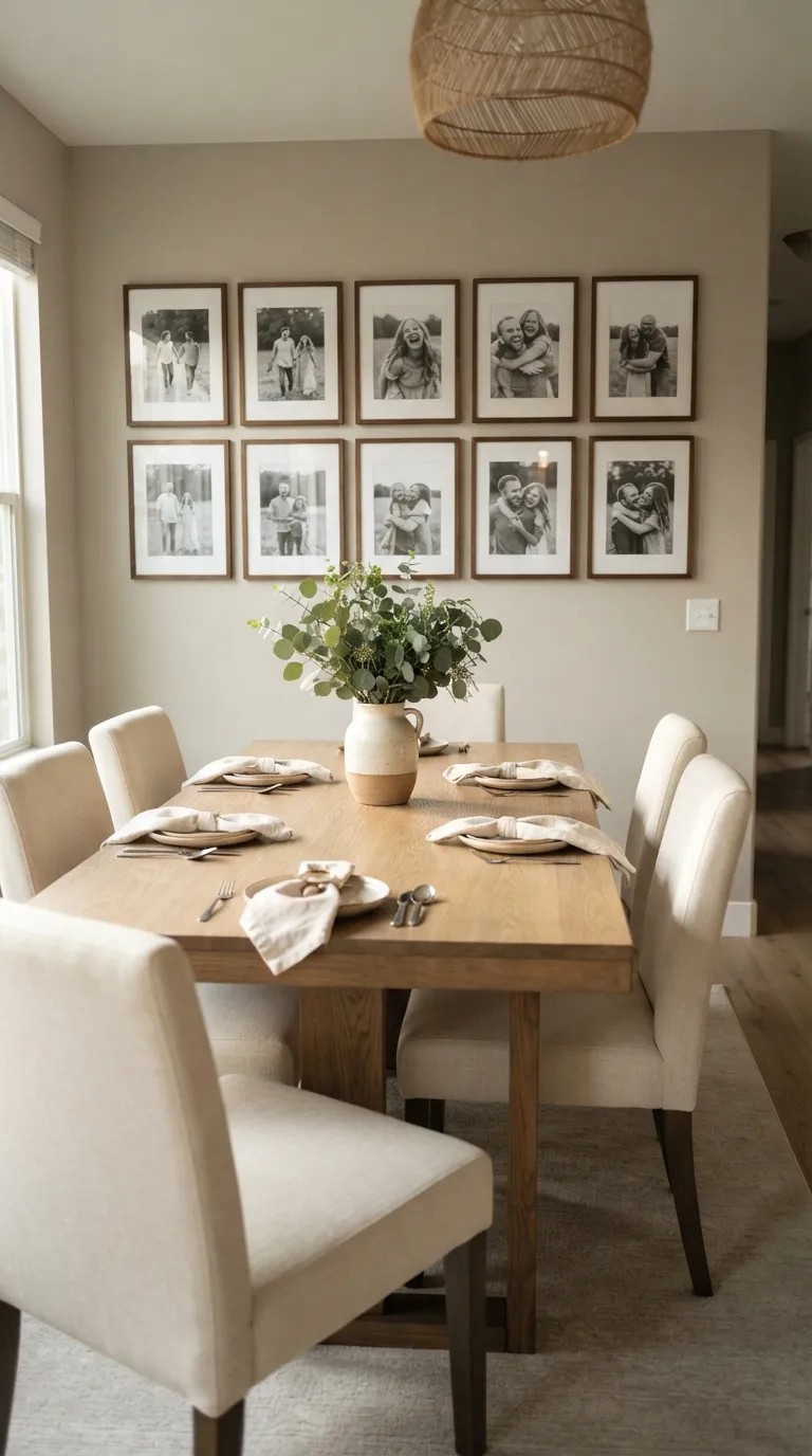 dining room wall decor ideas simple Gallery of Family Photos