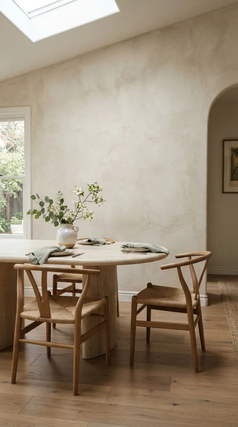 dining room wall decor ideas simple Textured Plaster Wall