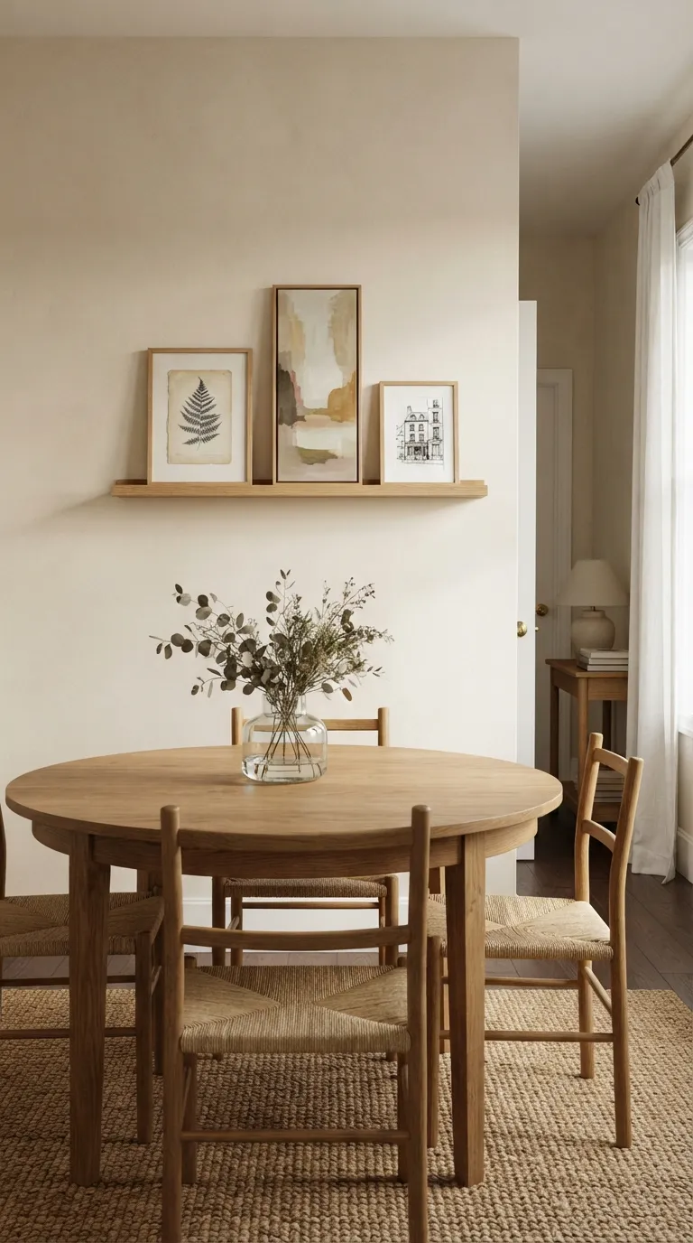 dining room wall decor minimalist Minimal Picture Ledge