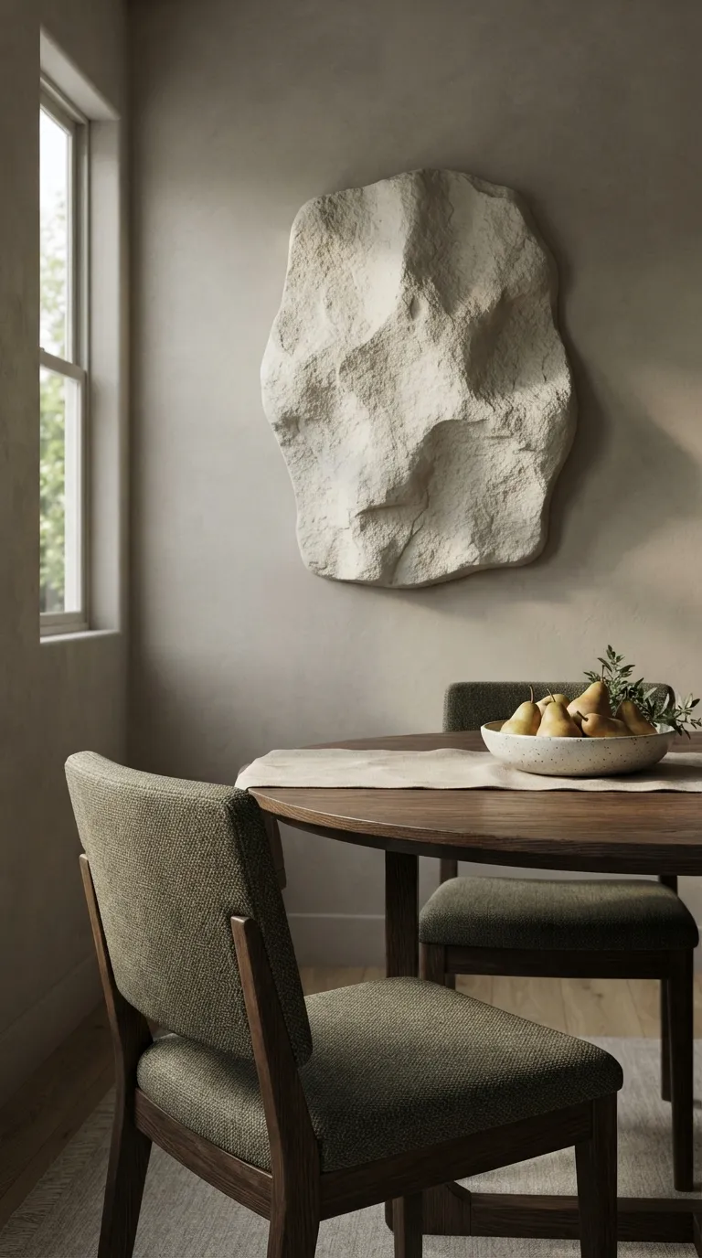 dining room wall decor minimalist Organic Stone Art