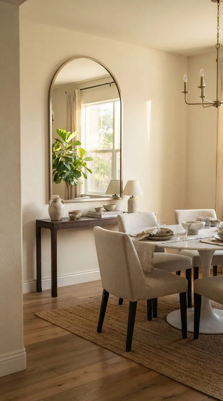 dining room wall decor minimalist Soft Arch Mirror