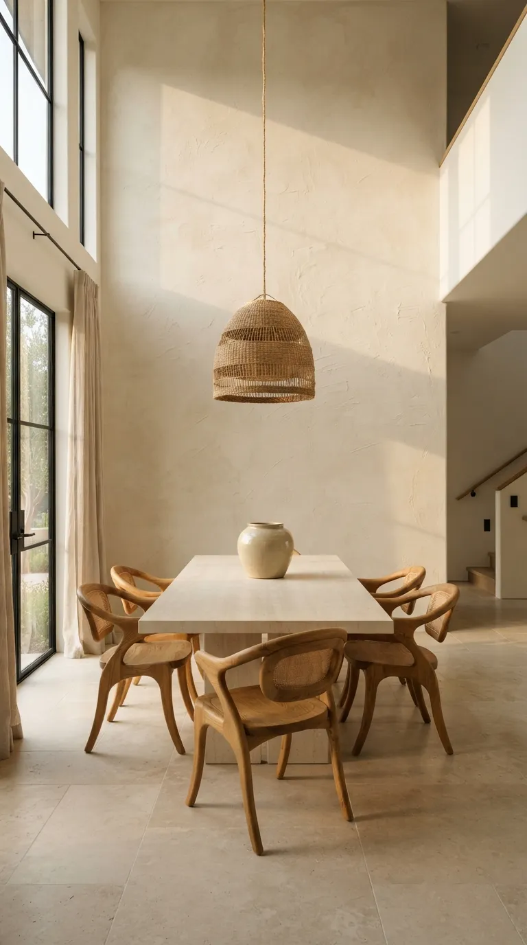 dining room wall decor minimalist Textured Plaster Wall