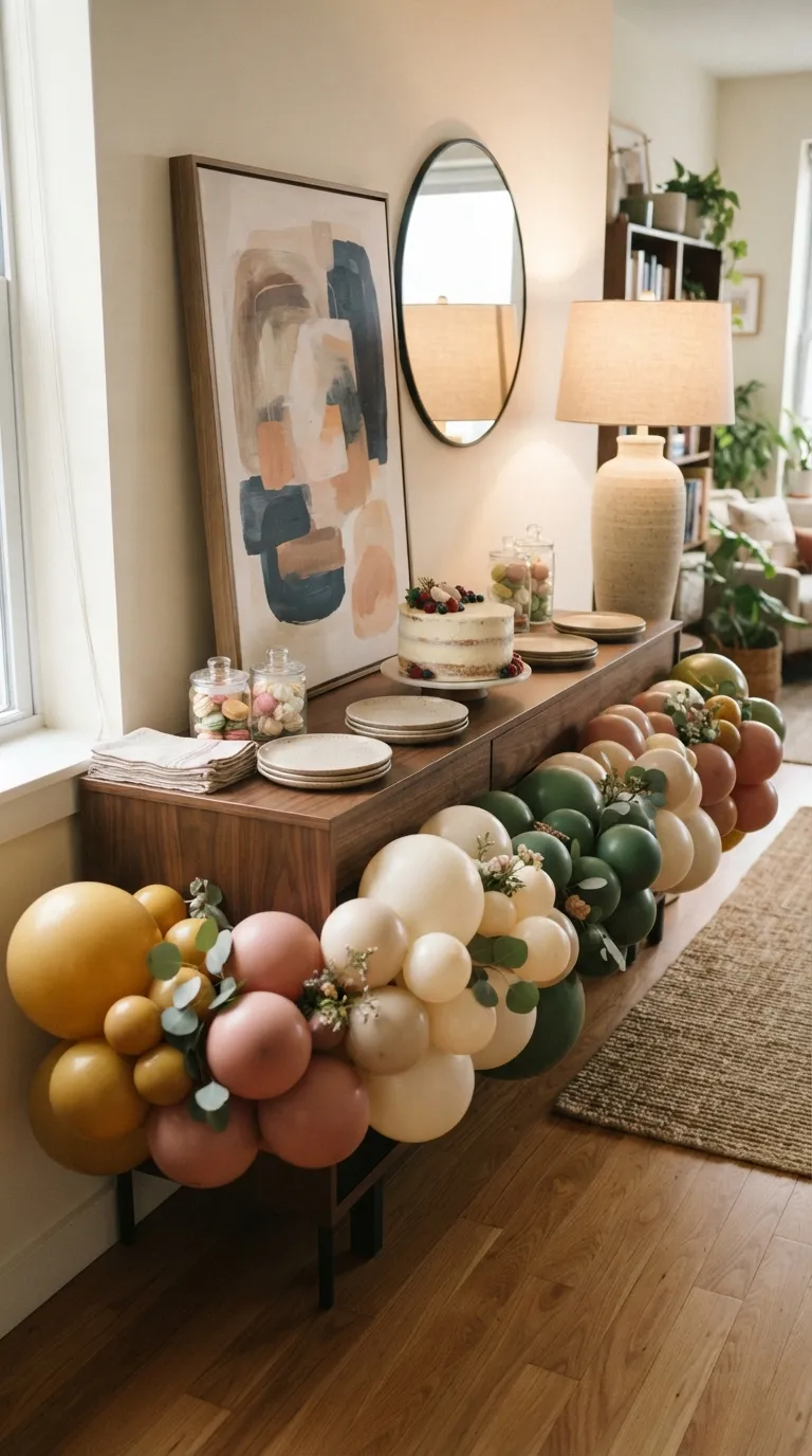 diy birthday decorations Balloon Table Garland
