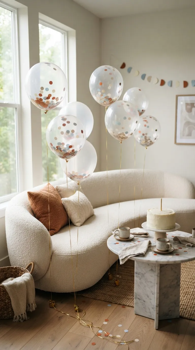 diy birthday decorations Confetti Filled Balloons
