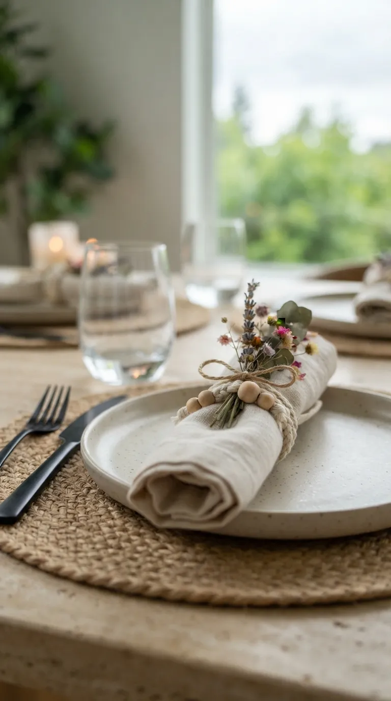 diy birthday decorations Handmade Napkin Rings