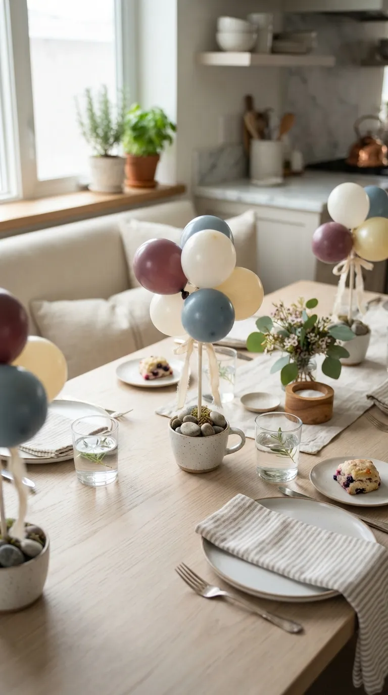 diy birthday decorations Mini Balloon Bouquets