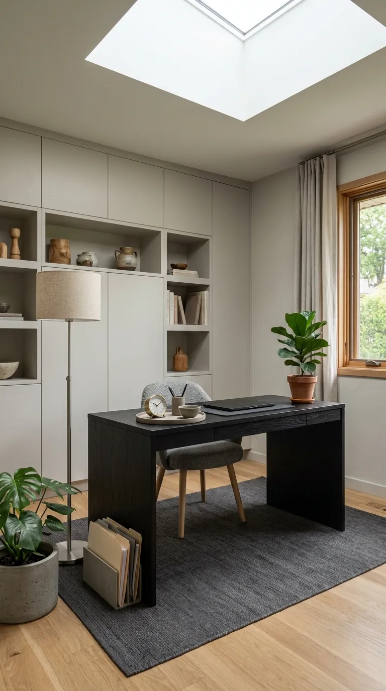 feng shui home office color ideas Soft Gray for a Clean, Focused Look