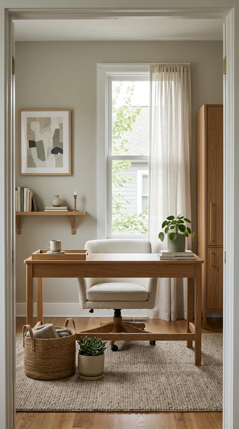 feng shui home office color ideas Soft Greige for an Easy Everyday Palette