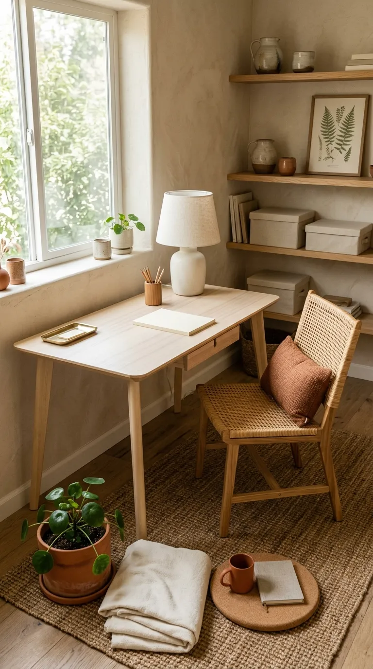 feng shui home office color ideas Terracotta Accents for Warm Creative Energy